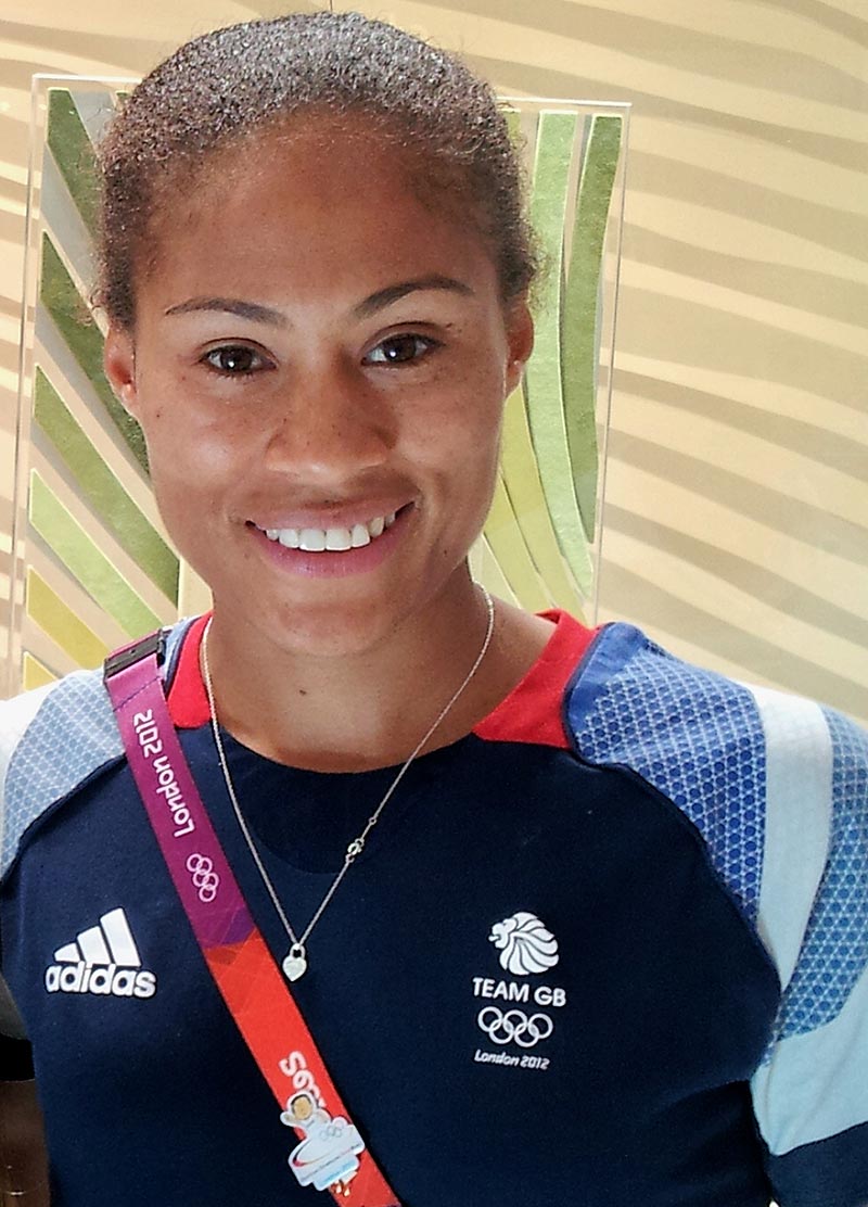 Yankey wearing her 2012 Olympics GB kit